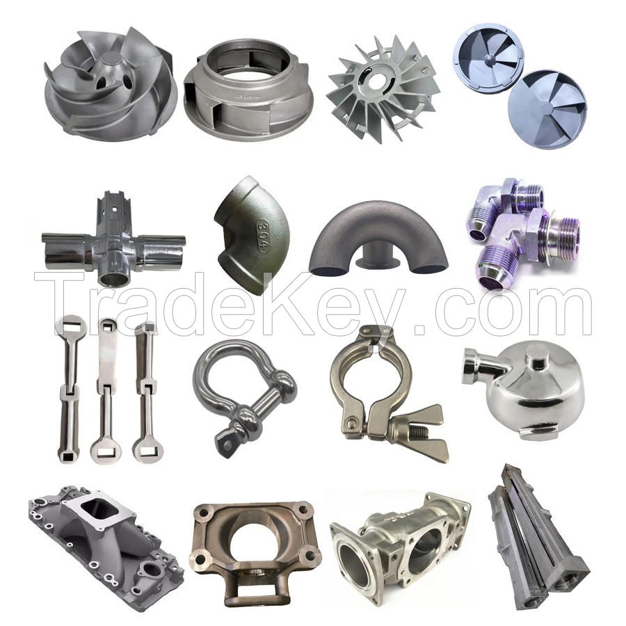 water Pump Impeller gravity casting impeller water pump parts cast part iron gravity sand aluminum die casting services parts