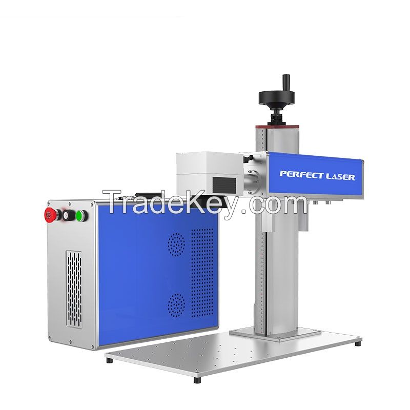 100W JPT Desktop Steel Silver Metal Fiber Laser Marking Engraving Cutting Machine