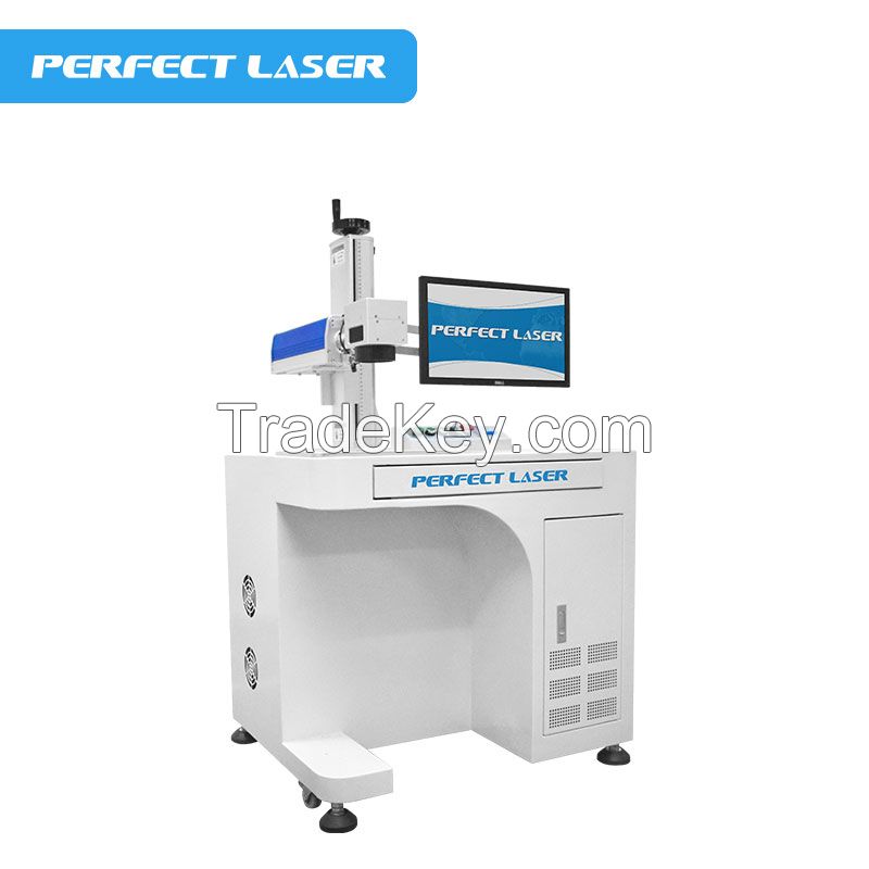 Perfect Laser - PEDB-400D Metal Steel Plastic Raycus Fiber Laser Marking Machine