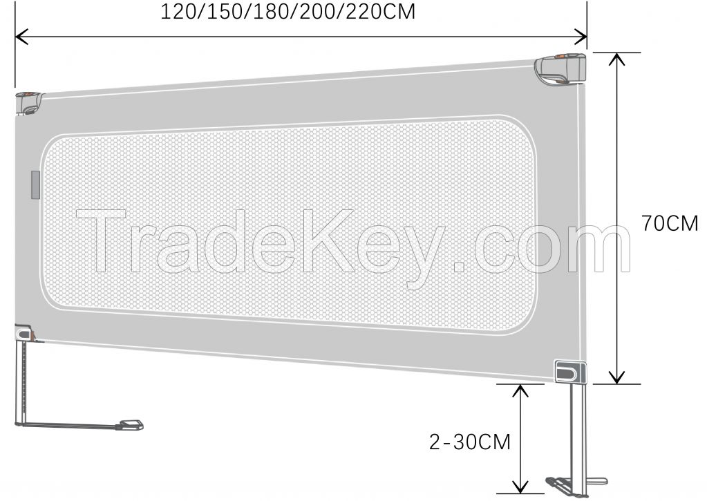 Full size baby bed rails stable bed barrier guardrail 120cm 180cm for toddlers factory wholesale price