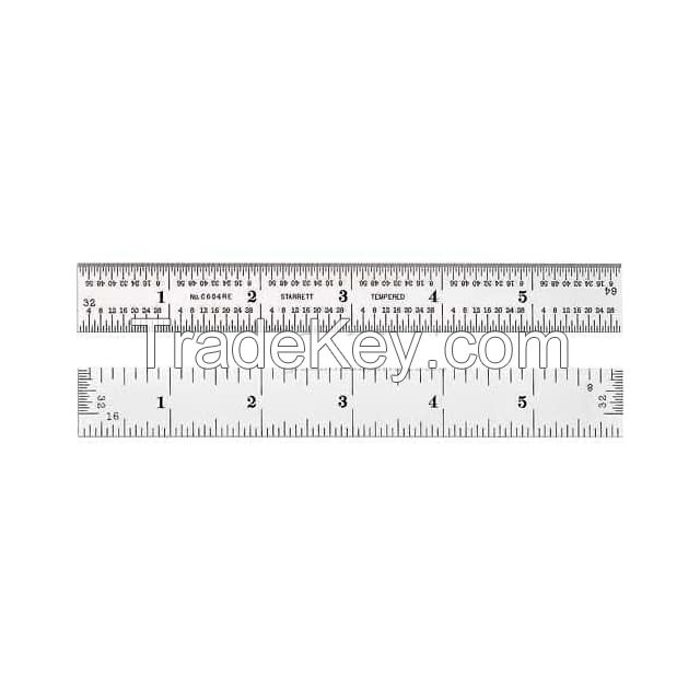 STEEL RULE, 6", 4R, END GRADUATI