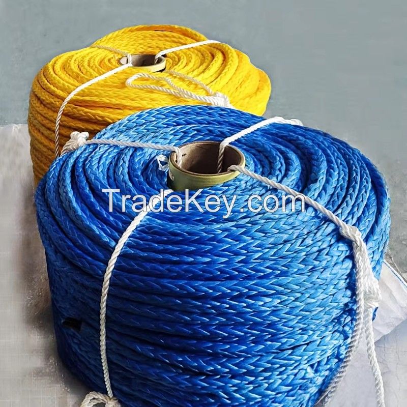 12 Strands Braided UHMWPE Mooring Rope Towing Rope for Ship LDMAX-12