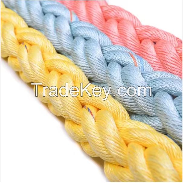 Best Selling Quality Custom PP Mooring Rope Braided Rope Polypropylene Rope LDPPMULTI-8