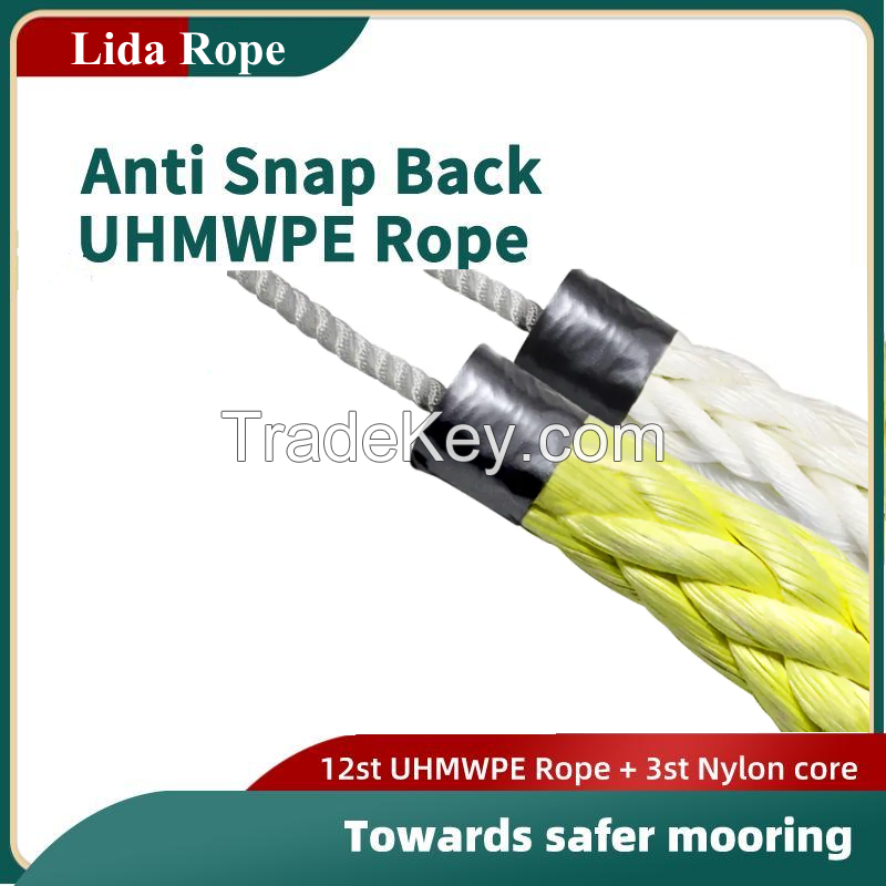 112-Strand UHMWPE Rope with Anti-Snap Back Rope in the Core LDMAXULTRA SBR