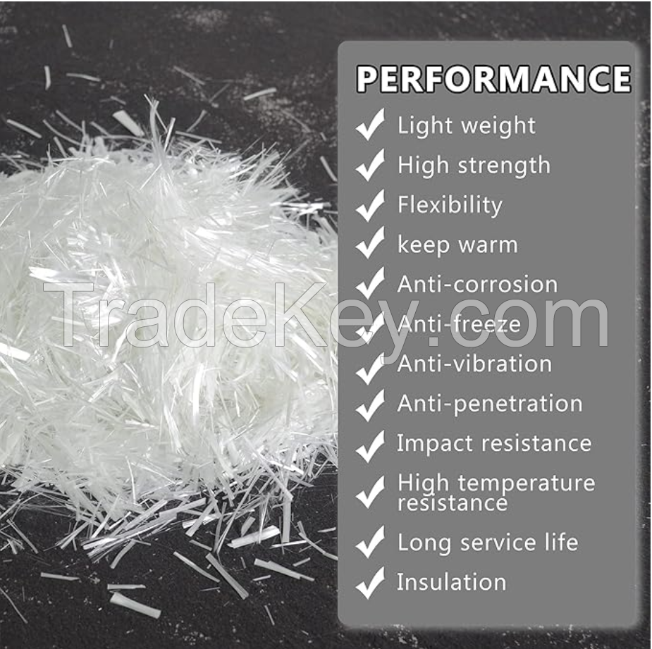 6mm short Glass Fiber for  Concrete/cement/mortar Reinforcement