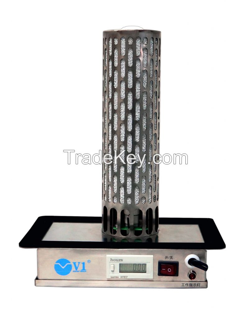 In-duct photocatalysis air purifierwith UV lamp for HVAC system for odor removal and air sterilization