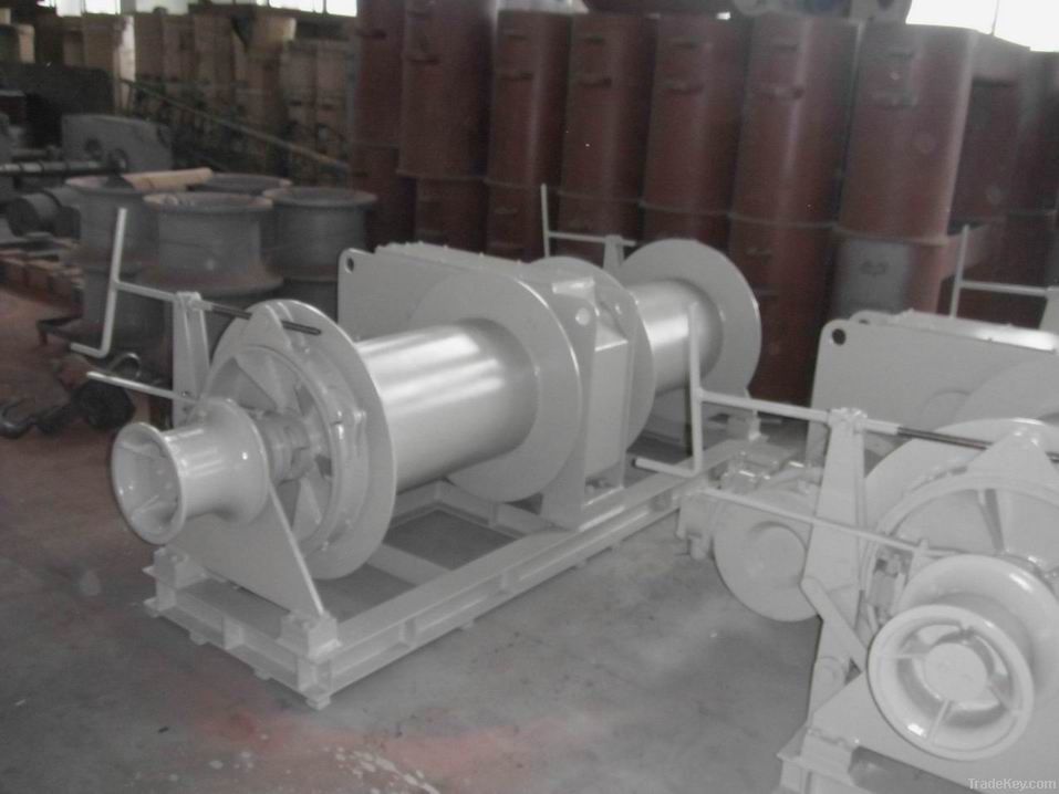 Electric mooring winch