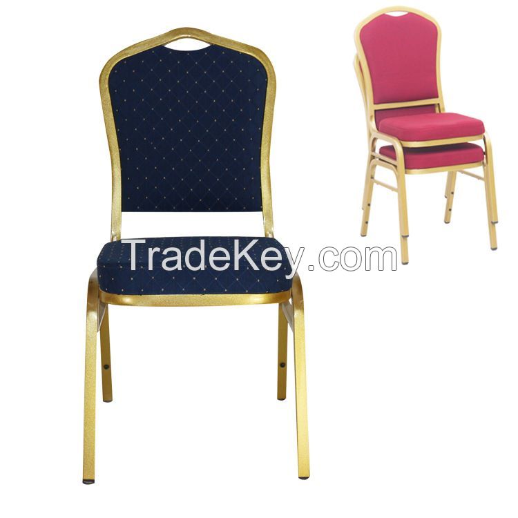 Aluminum Iron Metal Chair for Church Dining Wedding Banquet