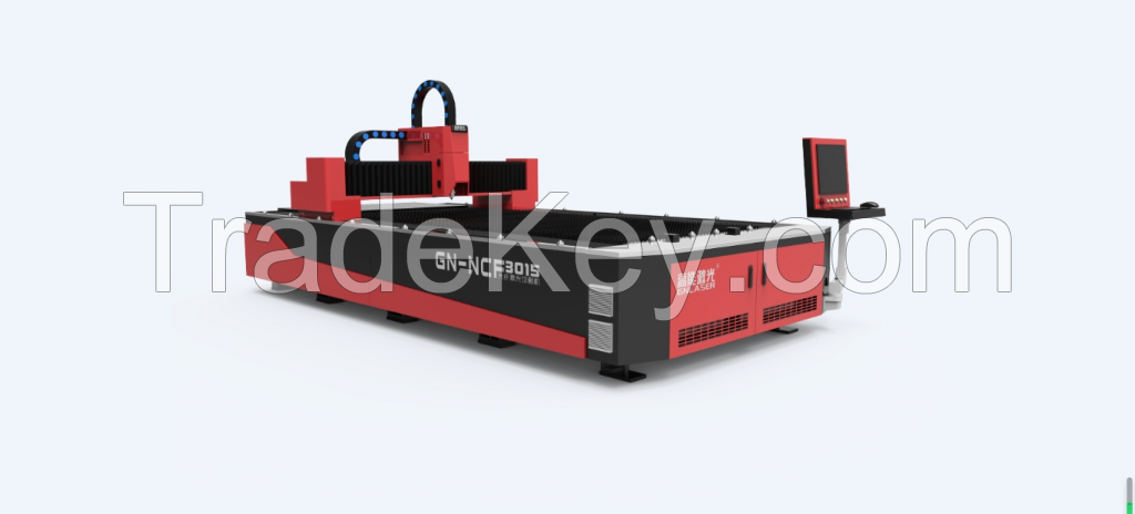 Hot sales GN fiber laser cutting machine with single table 3000x1500mm 3kw t0 40kw laser power