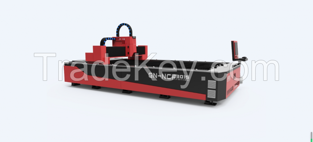 Hot sales GN fiber laser cutting machine with single table 3000x1500mm 3kw t0 40kw laser power