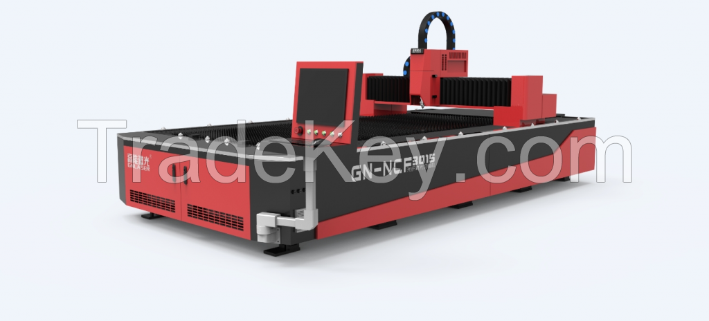 Hot sales GN fiber laser cutting machine with single table 3000x1500mm 3kw t0 40kw laser power