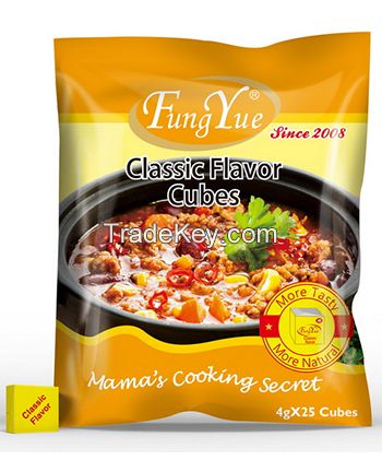 Middle East Taste FungYue Classic Flavor Bouillon Cubes 100g Seasoning Supplier FDA, Halal