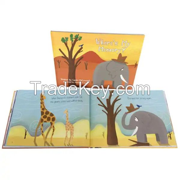 Printed Kid Books with Illustrated Cardboard Narratives