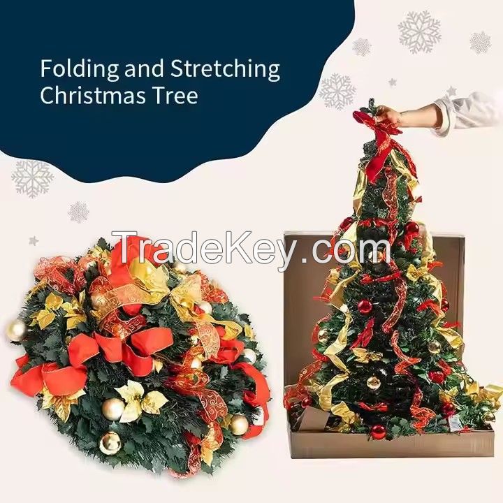 Pull up Christmas Tree Decoration ornaments included