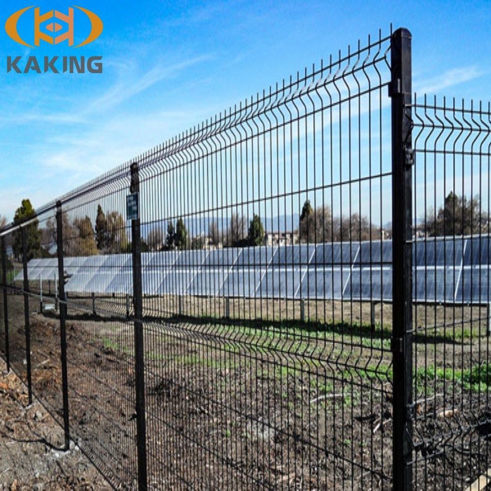 Welded Wire Mesh Fence Panel 3d Curved Bending Fence Galvanized And Pvc Coated