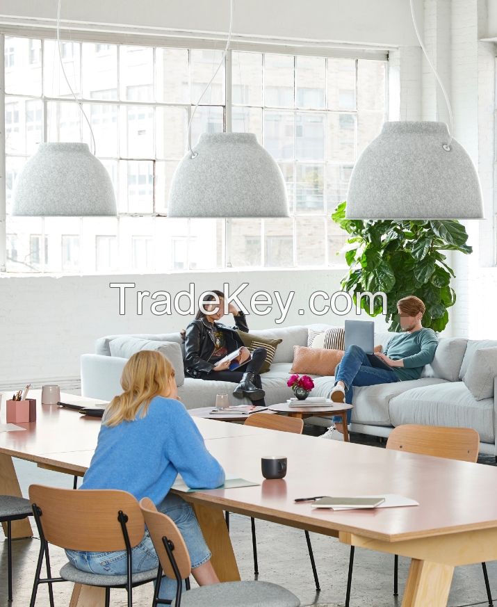 Acoustic Felt Pendant Light Sound Absorbing Fabrice Suspension Lamp PET Felt Chandelier