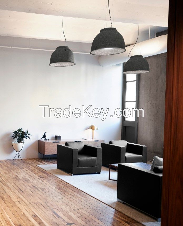 Acoustic Felt Pendant Light Sound Absorbing Fabrice Suspension Lamp PET Felt Chandelier