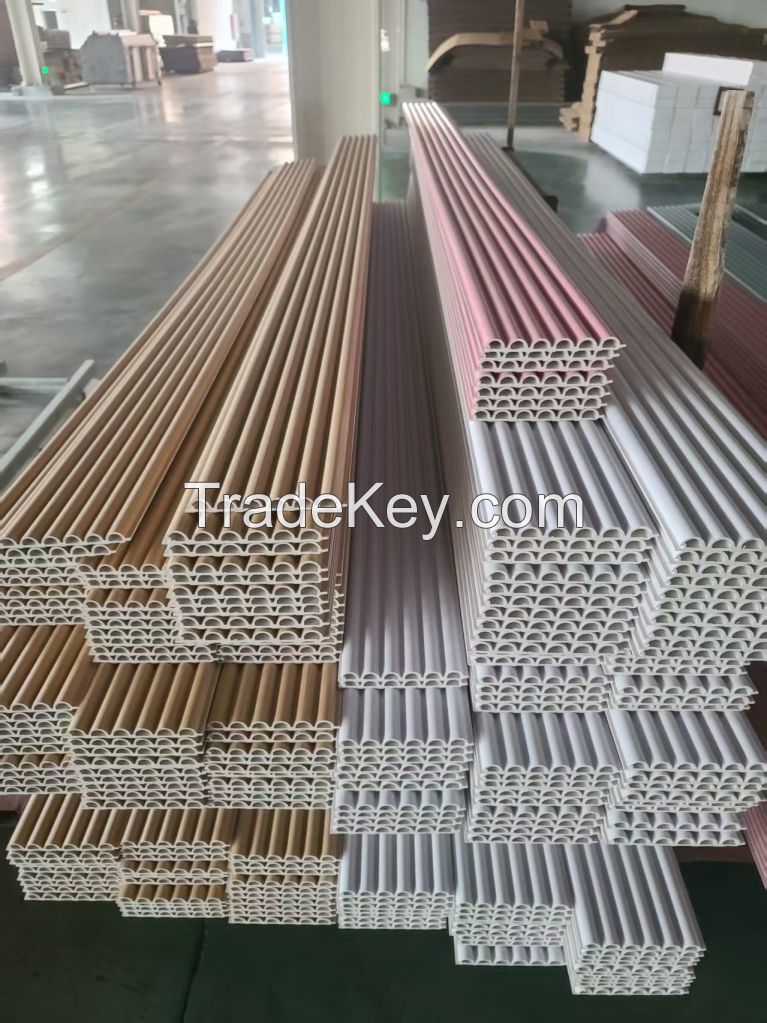 Interior Decoration Material Wood Plastic Composite 3D WPC PVC Wall Cladding Panel