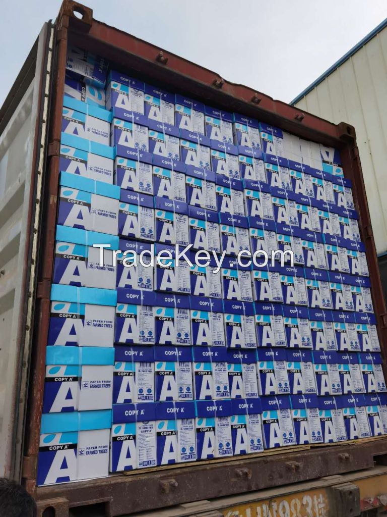 A4 Copy Paper 80gsm 75gsm 70gsm Office Photocopy Paper White Bond Printing Hard Paper Wholesale Manufacturer 