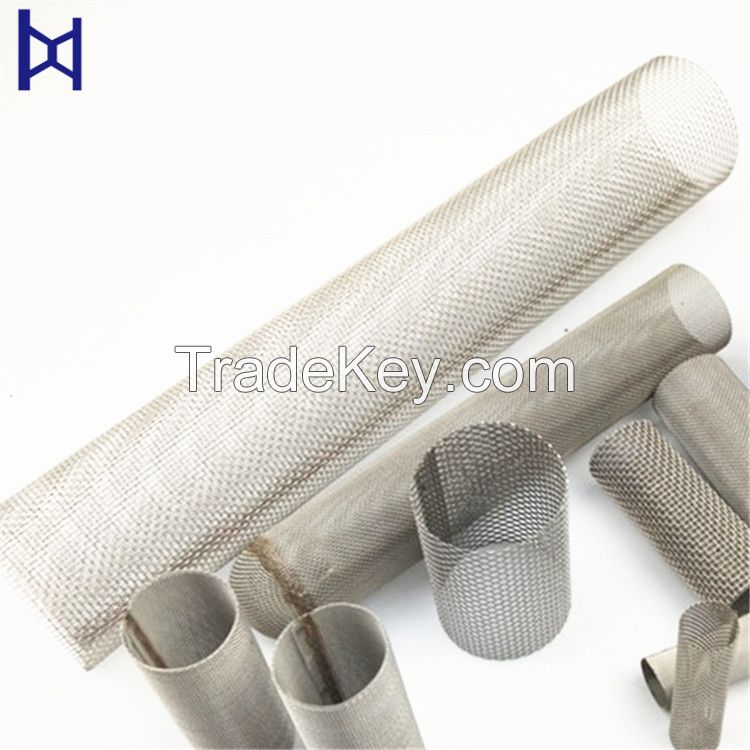 Customized High Precision Stainless Steel Woven Wire Mesh Screen Filter Cylinder Tube For Filtration Industry