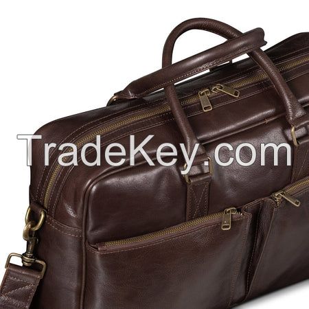 Slim Leather Briefcase