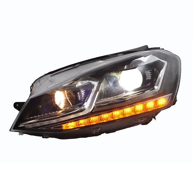 R style Golf mk7.5 look LED headlight for Golf 7