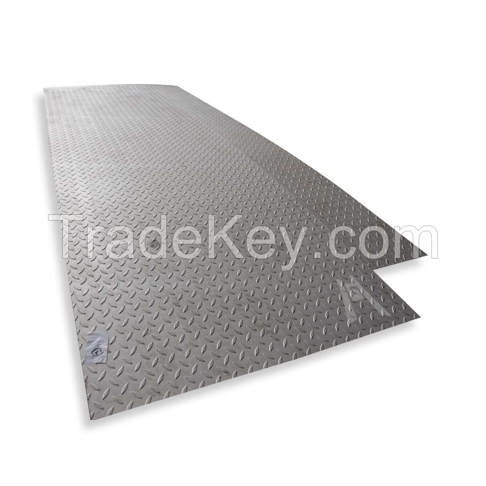 Checkered Embossed Stainless Steel Sheet Plate Wholesale