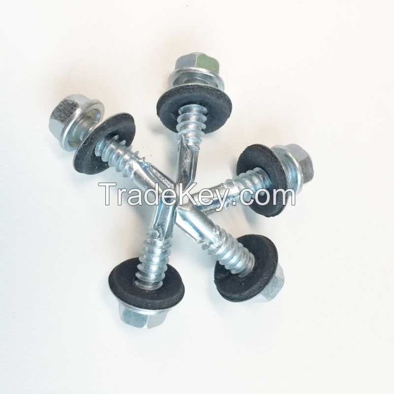 Hex head self drilling screw