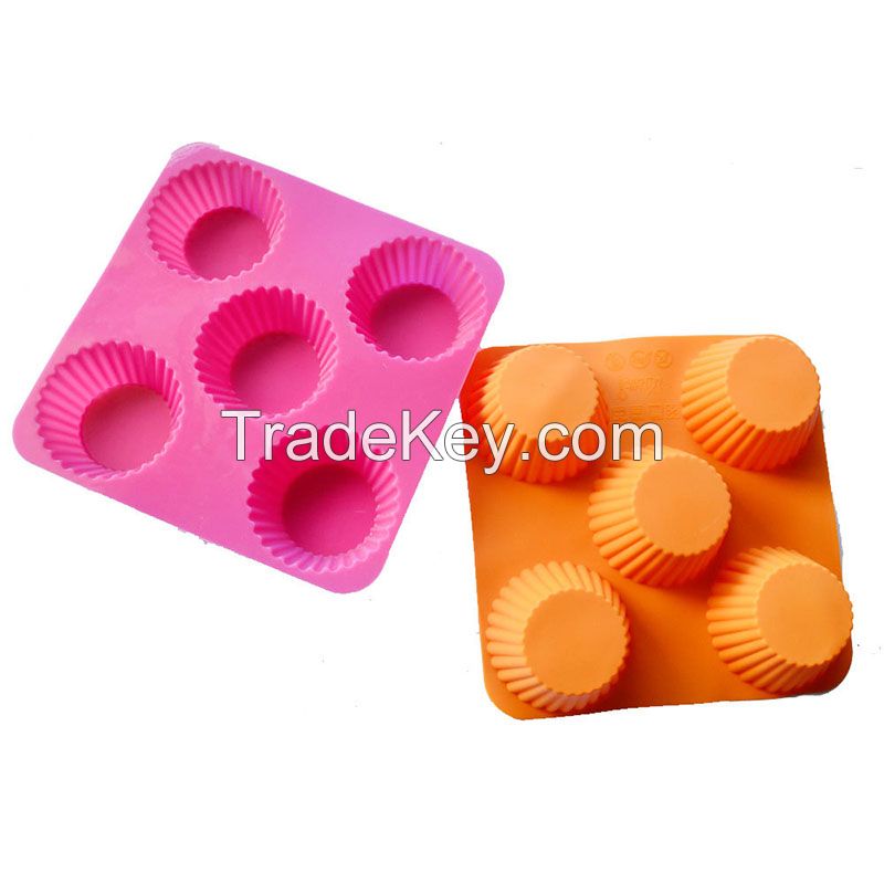 Silicone Cup Cake Mold / Muffin Baking Tray Mold