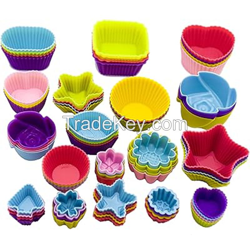 Silicone Cup Cake Mold / Muffin Baking Tray Mold