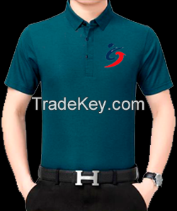 Custom logo short sleeve Breathable golf polo shirt Summer Quick drying golf clothing