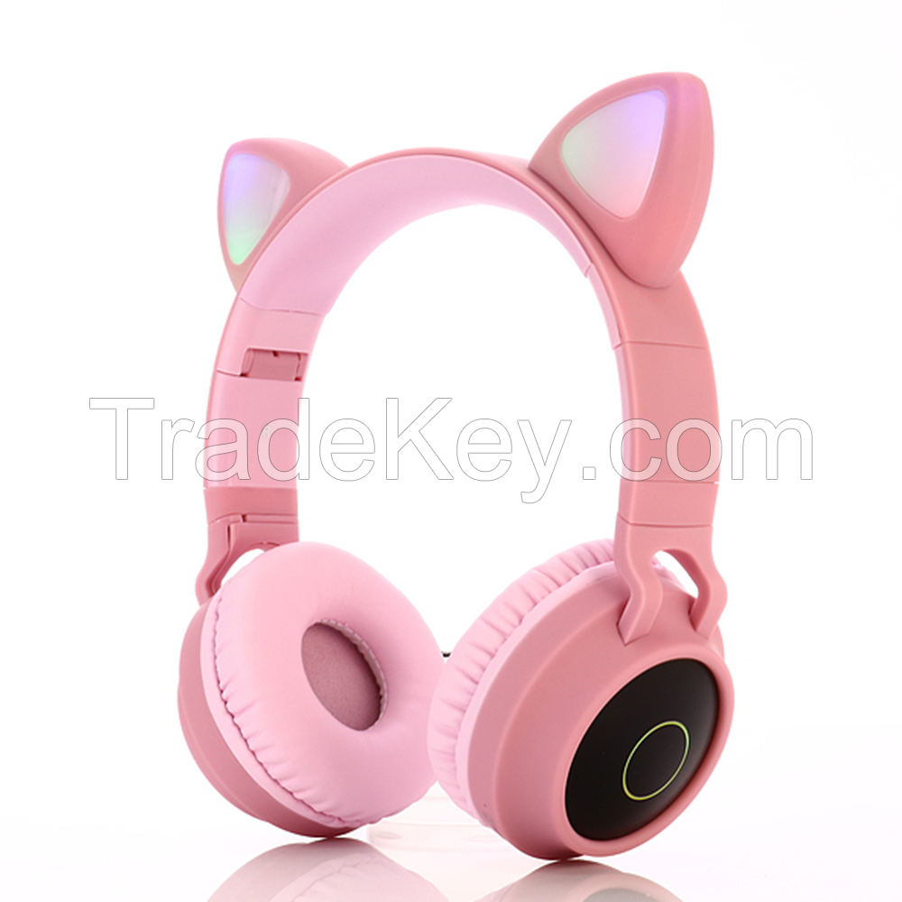 Cute bluetooth headphone noise cancelling headset for music lover