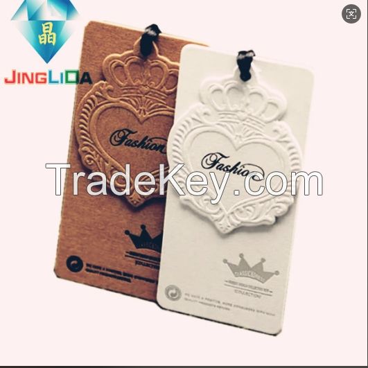 Garment Accessories Manufacturer Custom Woven Label Paper Hang Tag for Clothing