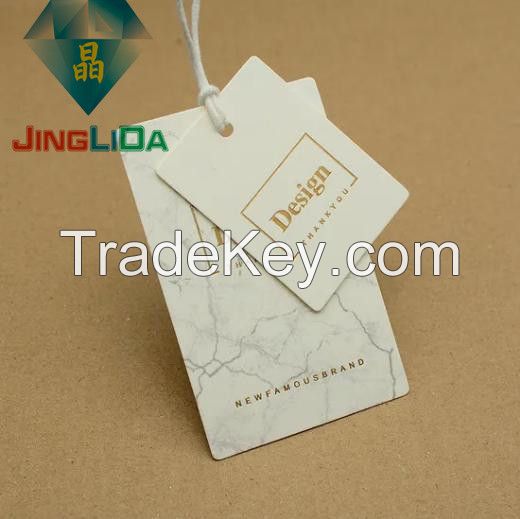 Custom Cheap Clothing Cardboard Paper Hang Tag for Suits