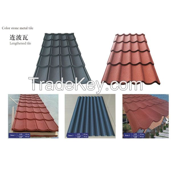 stone coated metal roof tile