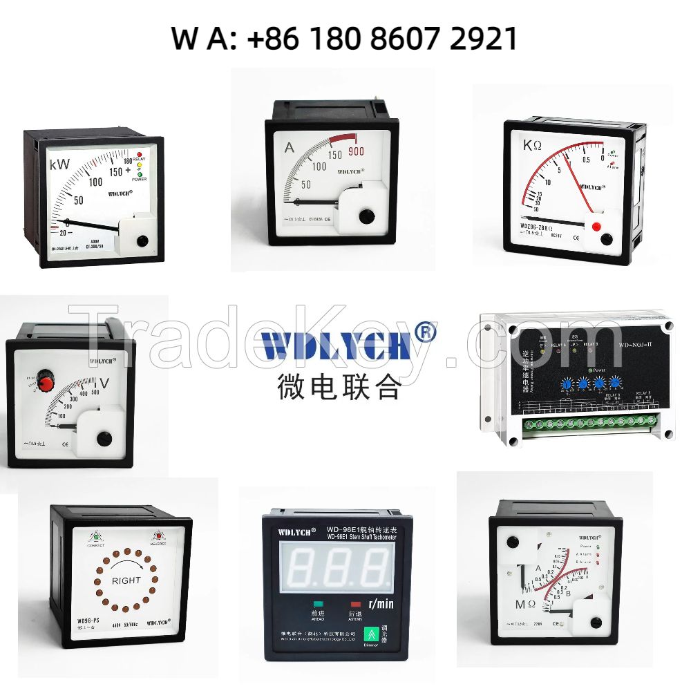 WDLYCH/WDLHCN Customized AC DC Analog Panel Meters Ammeter Voltmeter for Switch Panel Boards