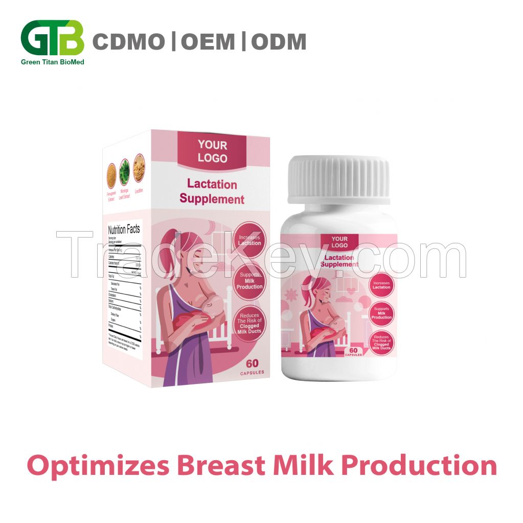 OEM ODM Lactation Supplement with Fenugreek and Moringa Leaf