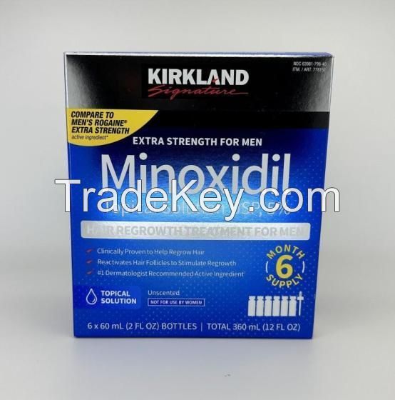 Kirkland Signature Minoxidilling 5% Men Hair Regrowth Solution 6 Month Bottles