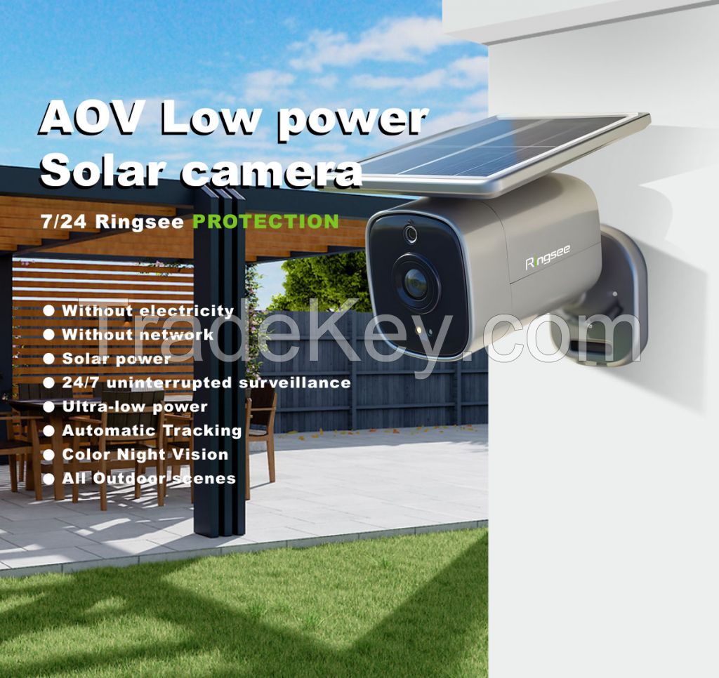 Ringsee AOV Low power Solar security Camera