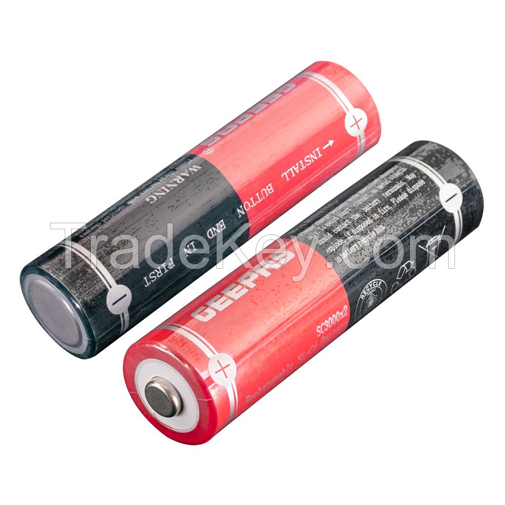 GEEPAS 2.4V/3.6V SC 3000mAh Ni-CD Rechargeable Battery Pack For Flashlight