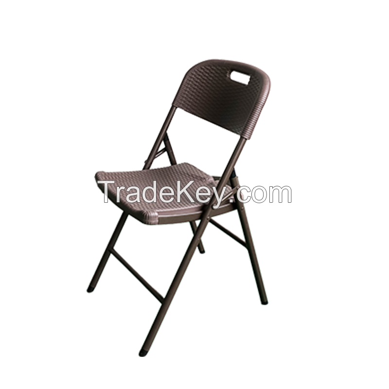 white /black plastic steel wedding bbq outdoor folding chair for event/party chair