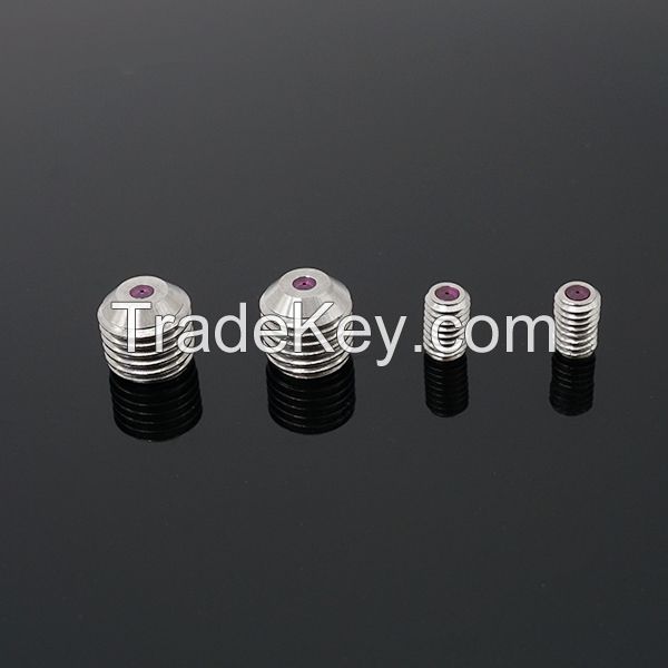 High pressure ruby nozzle micro precision orifice ruby jet nozzle