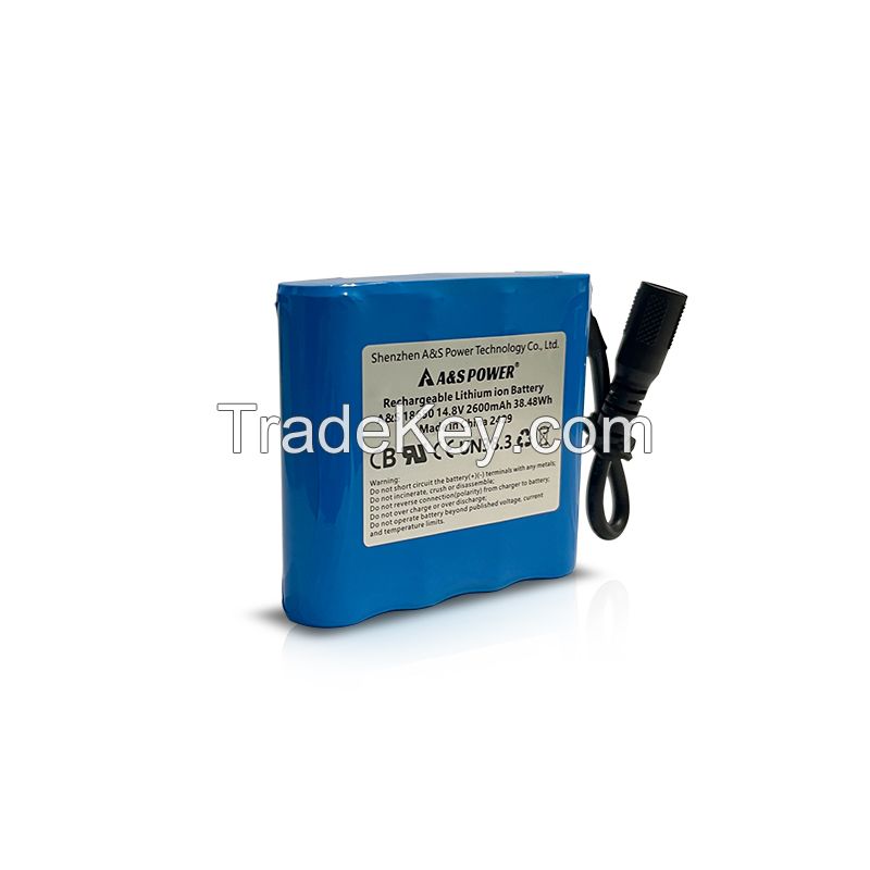 Lithium ion Battery Pack 14.8V 2600mAh 18650 Battery