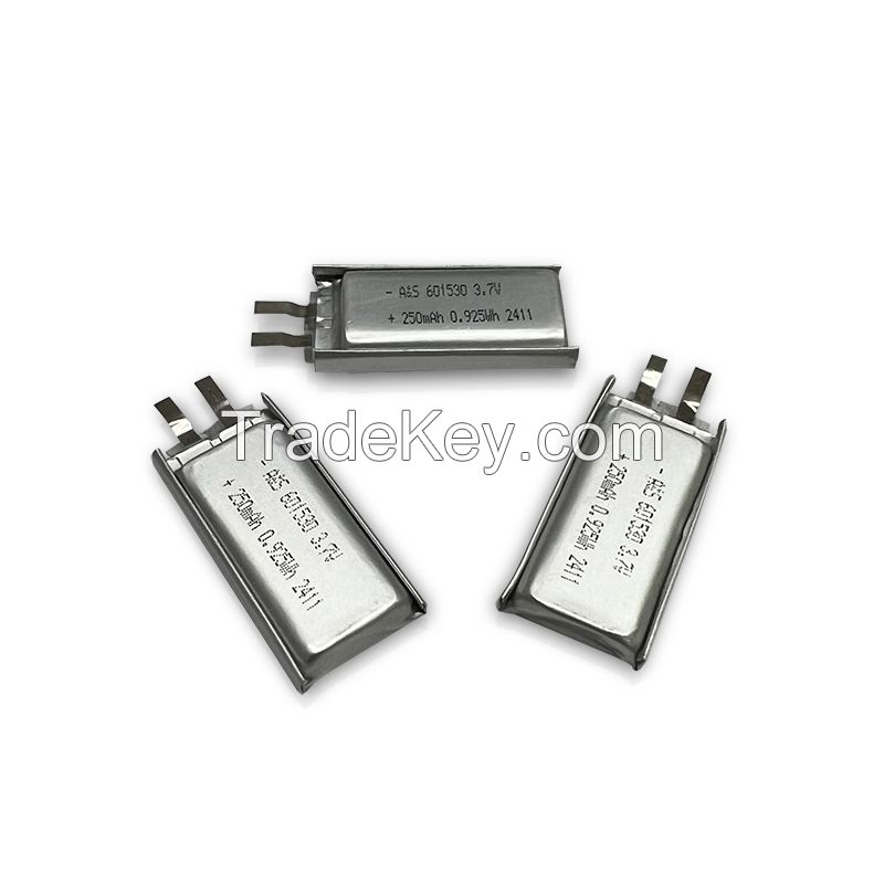 AS601530 3.7V 250mAh Lithium Polymer Battery Rechargeable Lipo Battery with CB UN38.3 CE Certification