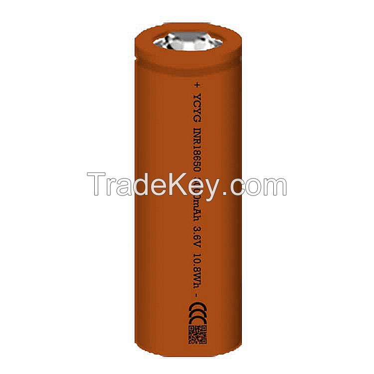 18650-3000mAh-5C Cylindrical Lithium Battery Cell 10.8wh