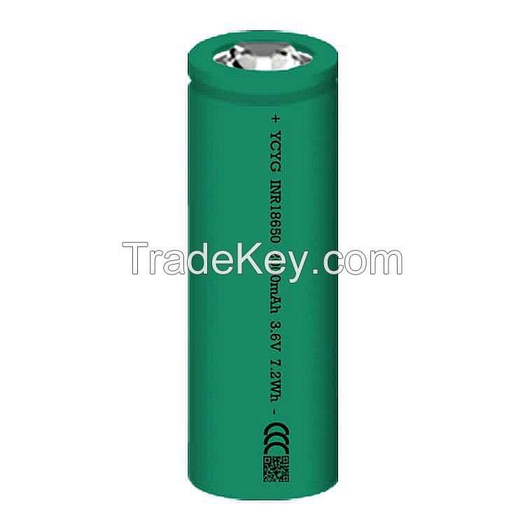 Cylindrical Lithium Battery 18650-2000mAh-10C