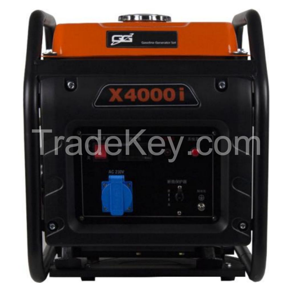 Super Quiet 220v 50hz 3500w 5000w Portable Gasoline Generator Inverter Generator Gasoline for Home