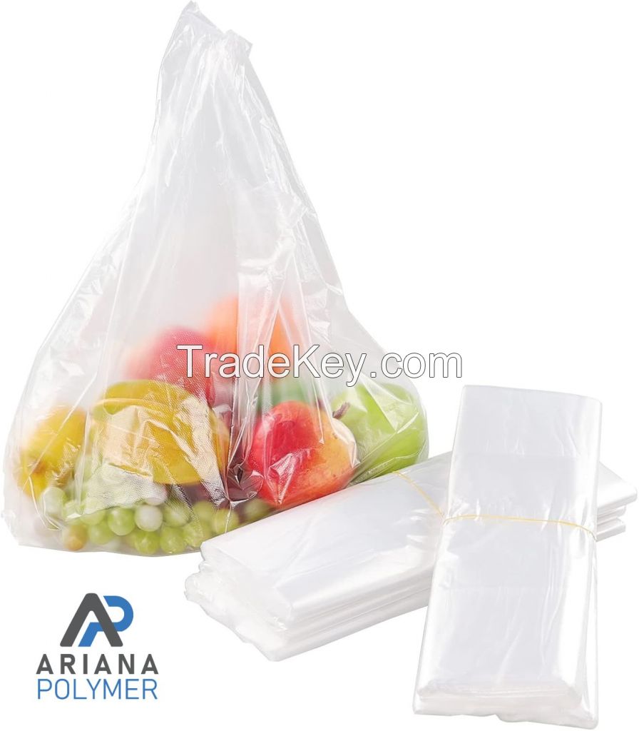 clear t-shirt plastic shopping bag