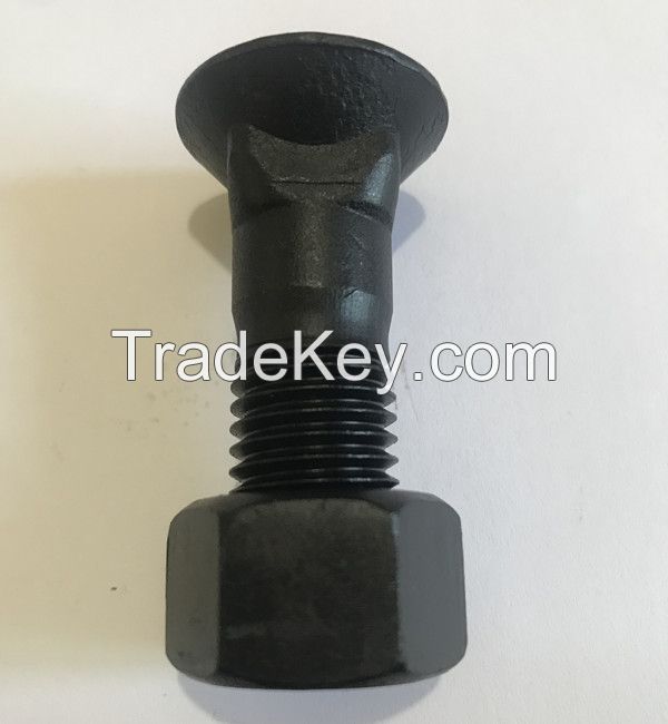 40Cr Material 12.9 Grade Excavator and Crawler Bulldozer sprocket plow bolt and nut 3F5108/4K0367 with size 5/8X2-1/4