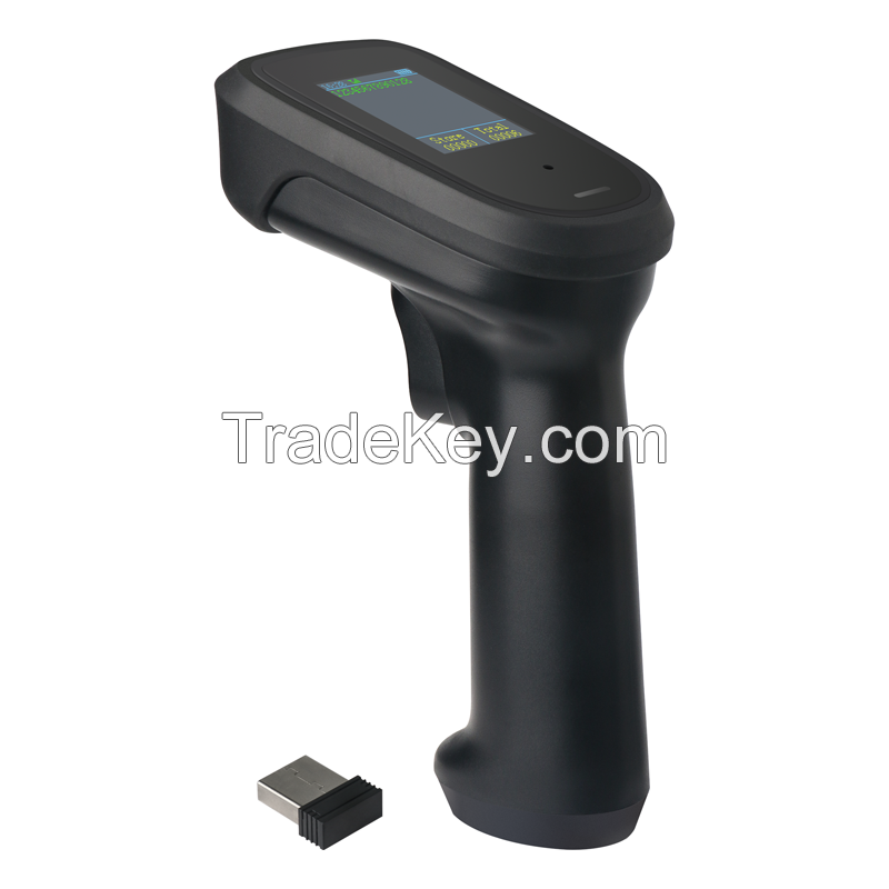 PDF417 Handheld Wired 1D 2D Qr Bar Code Reader Wireless Laser Barcode Scanner For Receipt Cash Register Inventory Bank Cheque